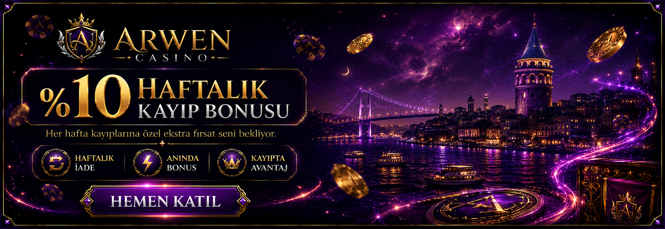 %10 Haftalık Kayıp Bonusu